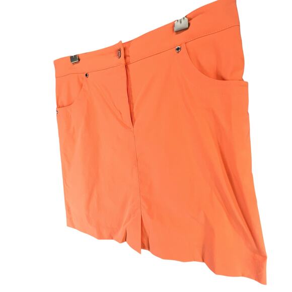 Lohla Sport Stellar Stretch Skort Skirt 6 Orange Pockets Golf Tennis Performance - Picture 2 of 13